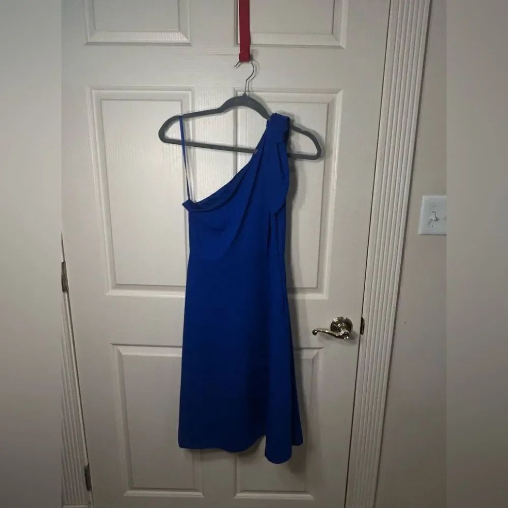 Banana Republic Elegant Blue One-Shoulder Dress